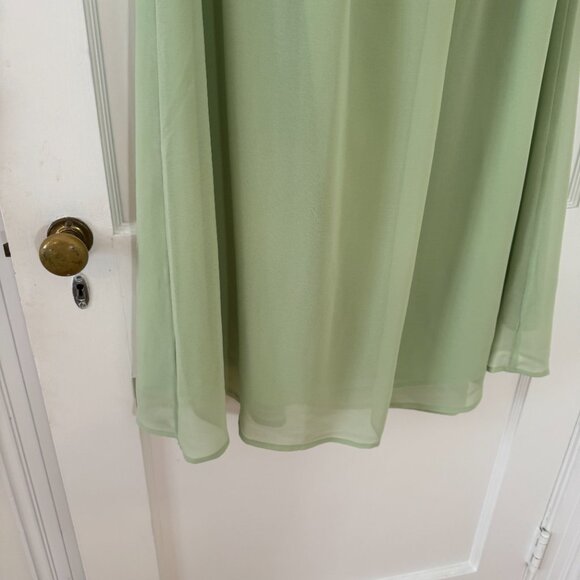 New! Luscious green tea-length skirt with chiffon overlay from A New Day, size M - Picture 6 of 9